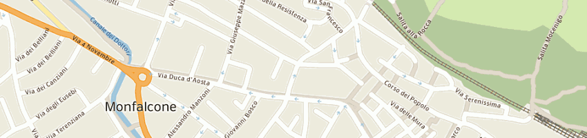 Mappa della impresa buffet nino a MONFALCONE