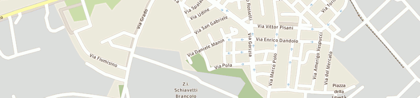 Mappa della impresa locanda cuccagna a VENEZIA