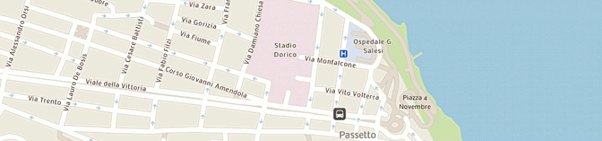 Mappa della impresa service e consulting communication dell'arch d luchetti e c snc a ANCONA