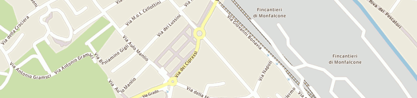 Mappa della impresa poste italiane spa a MONFALCONE