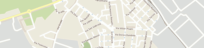 Mappa della impresa bed e breakfast di favretto mara a MONFALCONE