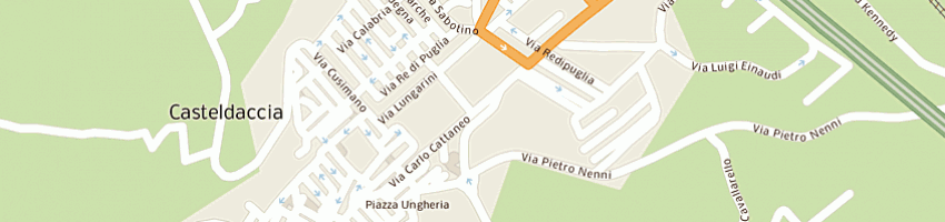 Mappa della impresa municipio a CASTELDACCIA