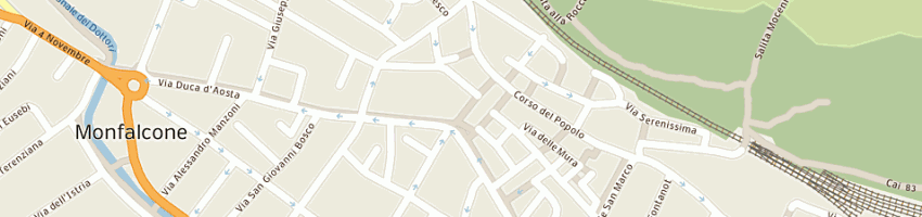 Mappa della impresa usa store sas di carletti roberto e c a MONFALCONE