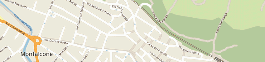 Mappa della impresa isa iniziative socio assistenziali srl a MONFALCONE