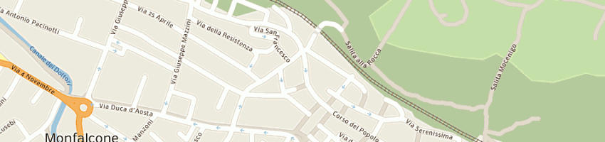 Mappa della impresa activa international srl a MONFALCONE