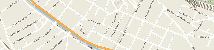 Mappa della impresa tennis club davis a VENEZIA