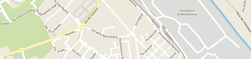 Mappa della impresa friulcassa spa cassa di risparmio regionale a MONFALCONE
