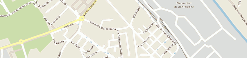 Mappa della impresa bar buffet da rosy a MONFALCONE