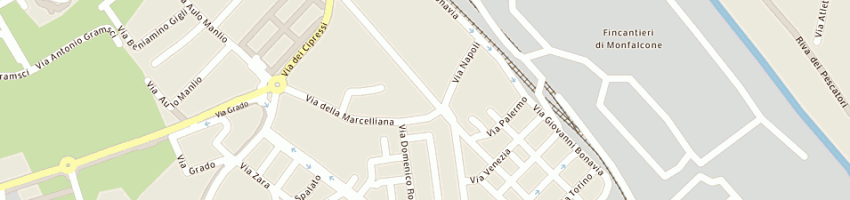 Mappa della impresa fabris riccardo a MONFALCONE