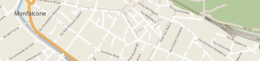 Mappa della impresa boni vezio a MONFALCONE