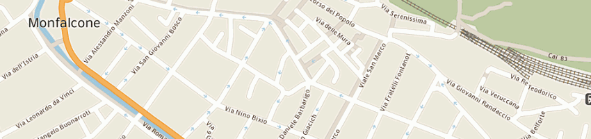 Mappa della impresa ce p srl a MONFALCONE
