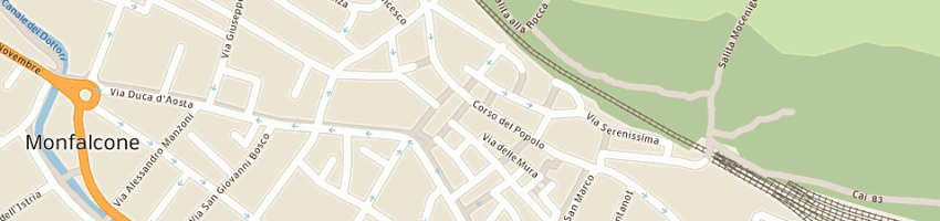 Mappa della impresa euroedil srl societa' di costruzioni ed ambiente a MONFALCONE