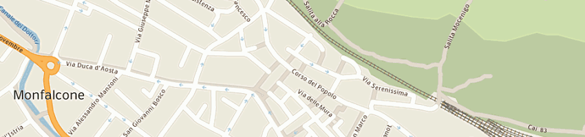 Mappa della impresa banca di cividale spa a MONFALCONE
