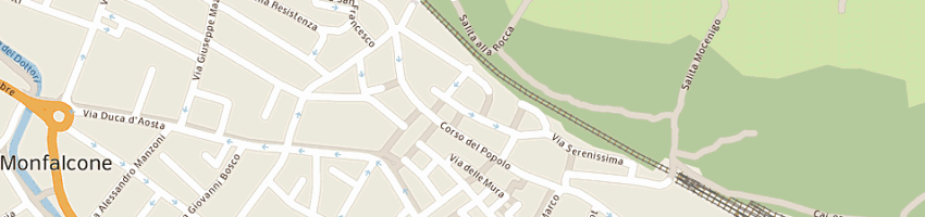 Mappa della impresa universita' della terza eta' a MONFALCONE