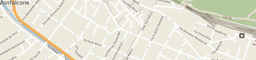 Mappa della impresa pussini luigi a MONFALCONE