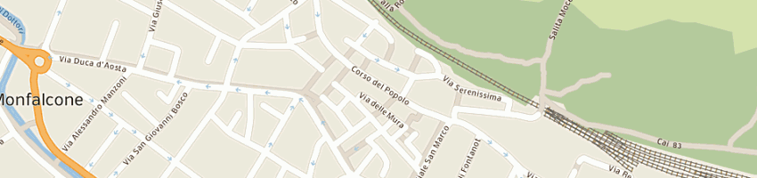 Mappa della impresa visintin elodia di calligaris guido a MONFALCONE