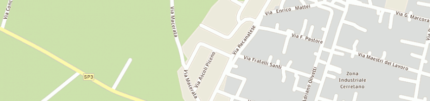 Mappa della impresa sabbatini lucilla e c a CASTELFIDARDO