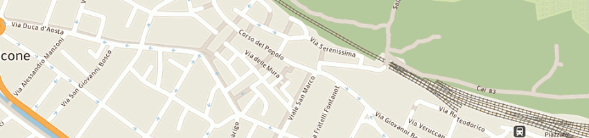 Mappa della impresa gelateria oria snc di de simone cristina e coslevaz aaron a MONFALCONE