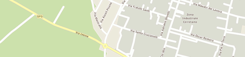 Mappa della impresa banca di ancona credito cooperativo - soccooperativa arl a CASTELFIDARDO