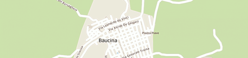 Mappa della impresa carabinieri a BAUCINA