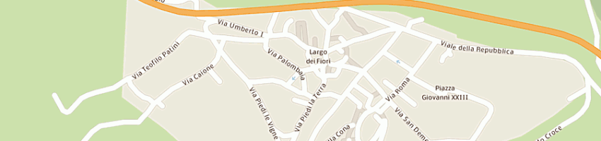Mappa della impresa ristorante osteria della posta a POGGIO PICENZE