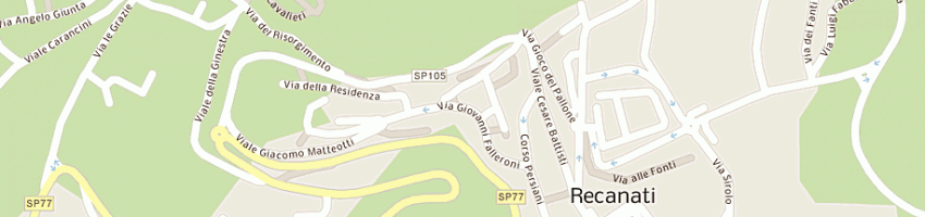 Mappa della impresa mandolini walter a RECANATI