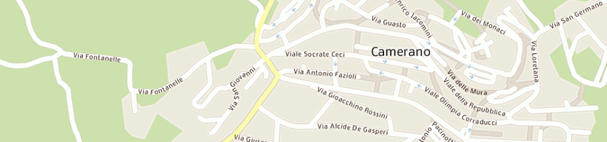 Mappa della impresa giaccaglia remo e csnc a CAMERANO