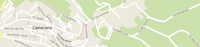 Mappa della impresa supermercato san germano snc di gradara c e c snc a CAMERANO