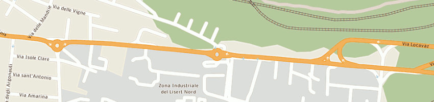 Mappa della impresa 'centro stampa' di acandito e f spanghero snc a MONFALCONE