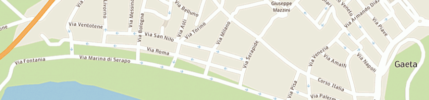 Mappa della impresa costruzioni edilizie residenziali (srl) a GAETA