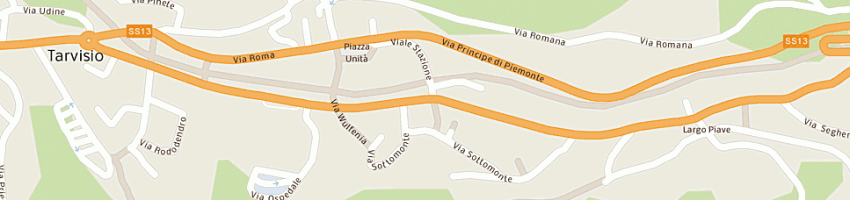 Mappa della impresa azienda per i servizi sanitari n 3 - 'alto friuli' a TARVISIO