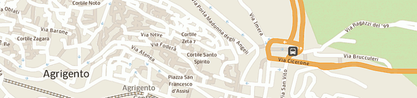 Mappa della impresa barbaro rosa a AGRIGENTO