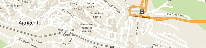 Mappa della impresa piraneo melchiorre a AGRIGENTO