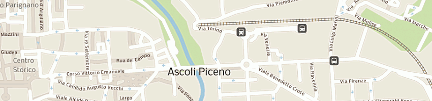 Mappa della impresa eurospin tirrenica srl a ASCOLI PICENO