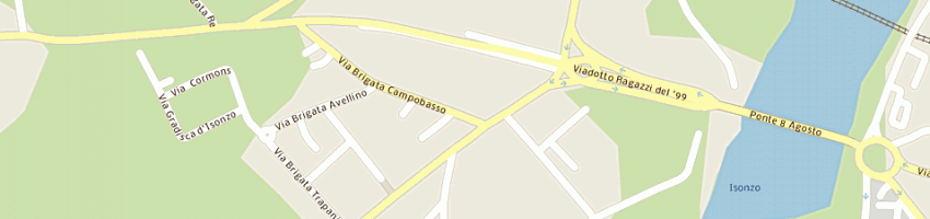 Mappa della impresa pizzeria trattoria basket a GORIZIA