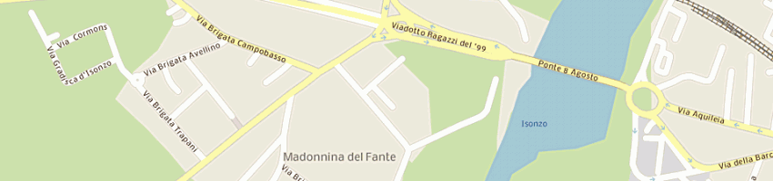 Mappa della impresa autofficina franz di franzoni giovanni a GORIZIA