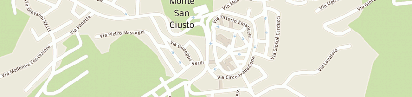 Mappa della impresa polizia municipale a MONTE SAN GIUSTO