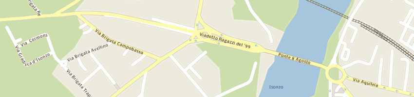 Mappa della impresa bresciani evaldo a GORIZIA