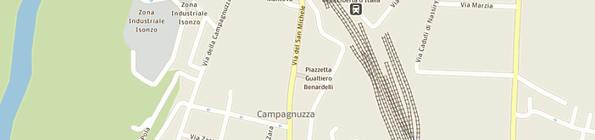 Mappa della impresa panificio pasticceria brotto (srl) a GORIZIA