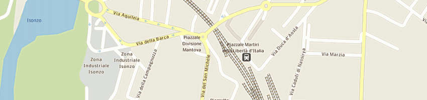 Mappa della impresa trattoria al sottopassaggio a GORIZIA