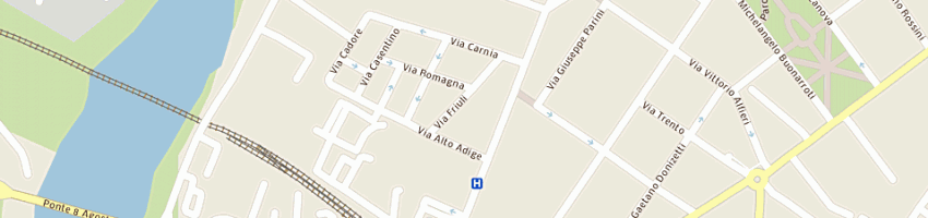 Mappa della impresa impresa di pulizie cecconi a GORIZIA