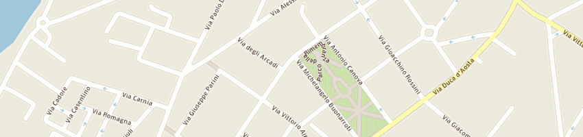 Mappa della impresa alloggi la corte sconta del 101 a GORIZIA