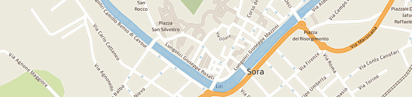 Mappa della impresa alonzi domenico a SORA