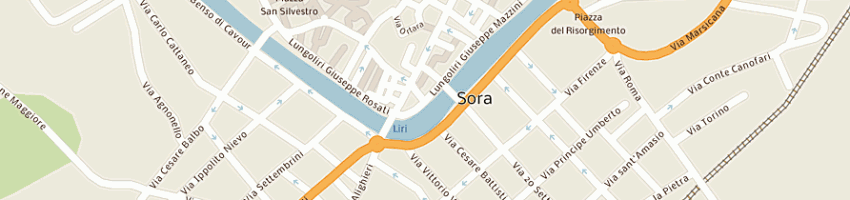 Mappa della impresa meglio oriana a SORA