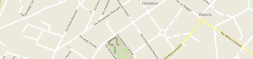 Mappa della impresa comand a GORIZIA