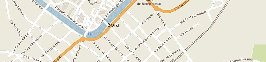 Mappa della impresa mastroianni luigi a SORA