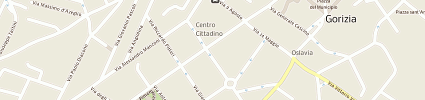 Mappa della impresa euro diplomat hotel a GORIZIA