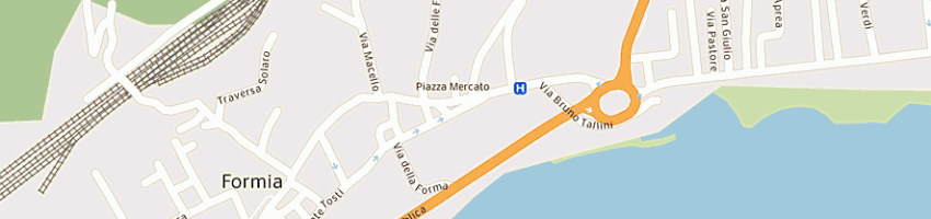 Mappa della impresa filatelia e numismatica di morello andrea a FORMIA