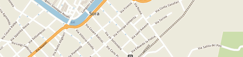 Mappa della impresa csa sas di di stefano paolo a SORA
