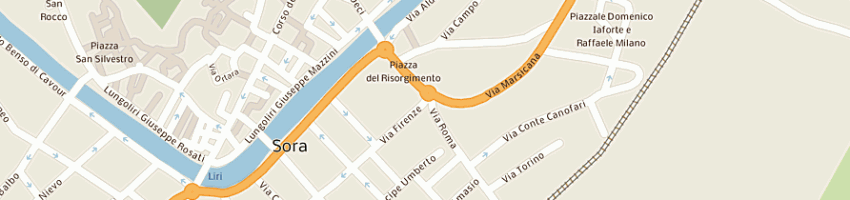 Mappa della impresa facchini maurizio a SORA